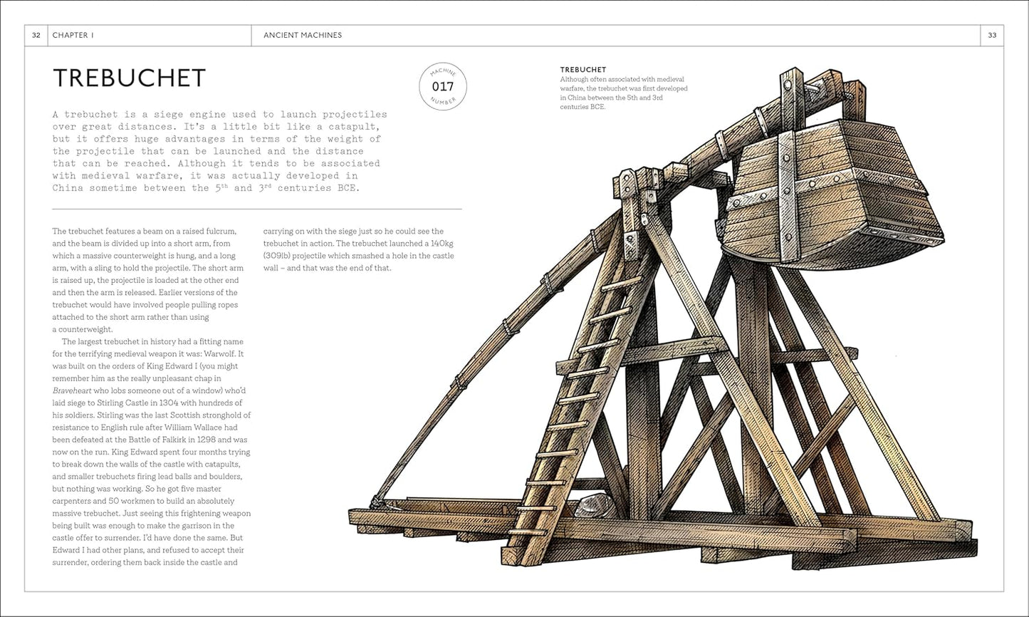 Machines A Visual History: 100 Machines and the Remarkable Stories Behind Each Invention (Hardback)
