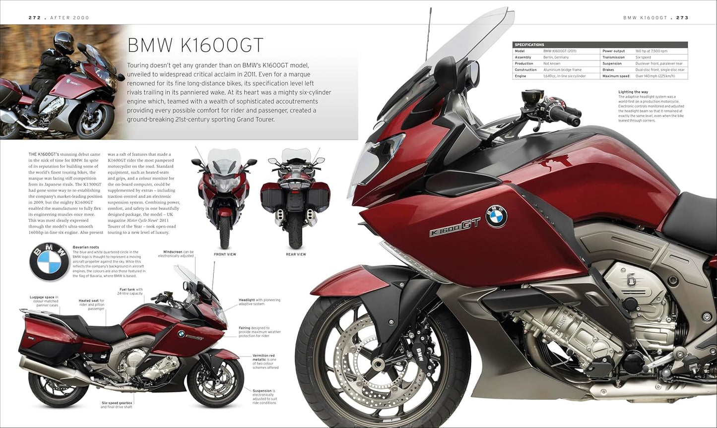 The Motorbike Book: The Definitive Visual History - DK Definitive Transport Guides (Hardback)