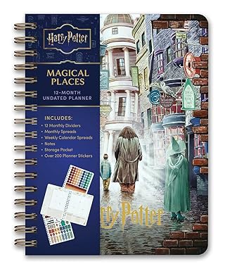 Harry Potter: Magical Places 12-Month Undated Planner (Spiral-bound)