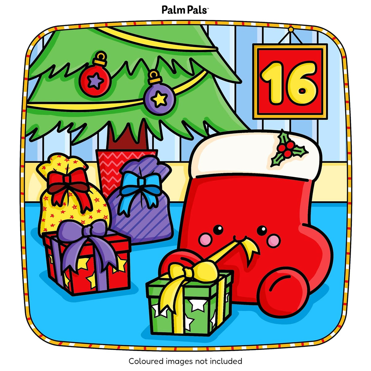 Palm Pals Festive Friends: An Advent Calendar Colouring Book - Palm Pals