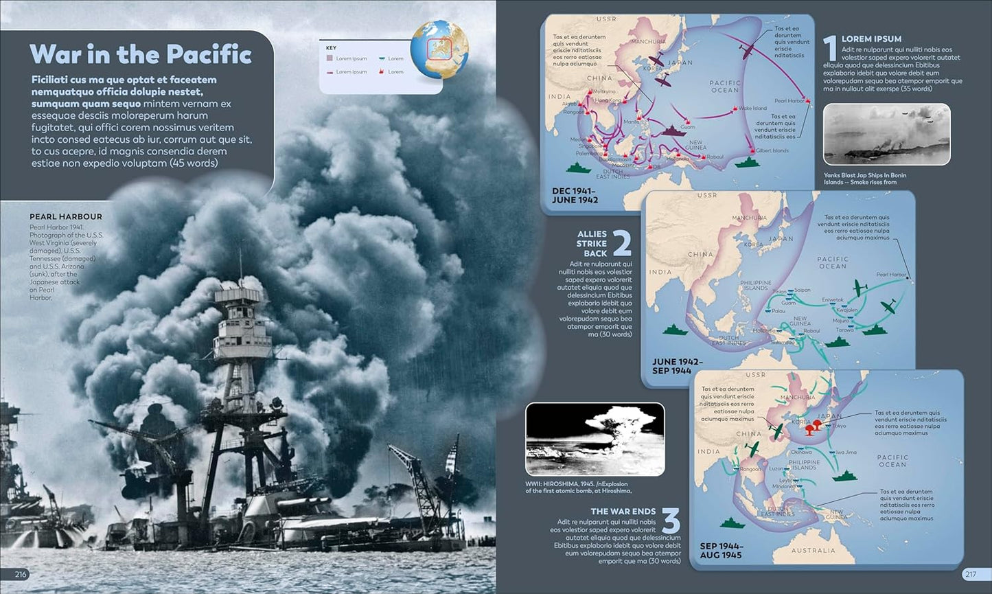 History as it Happened: A Map-by-Map Guide (Hardback)