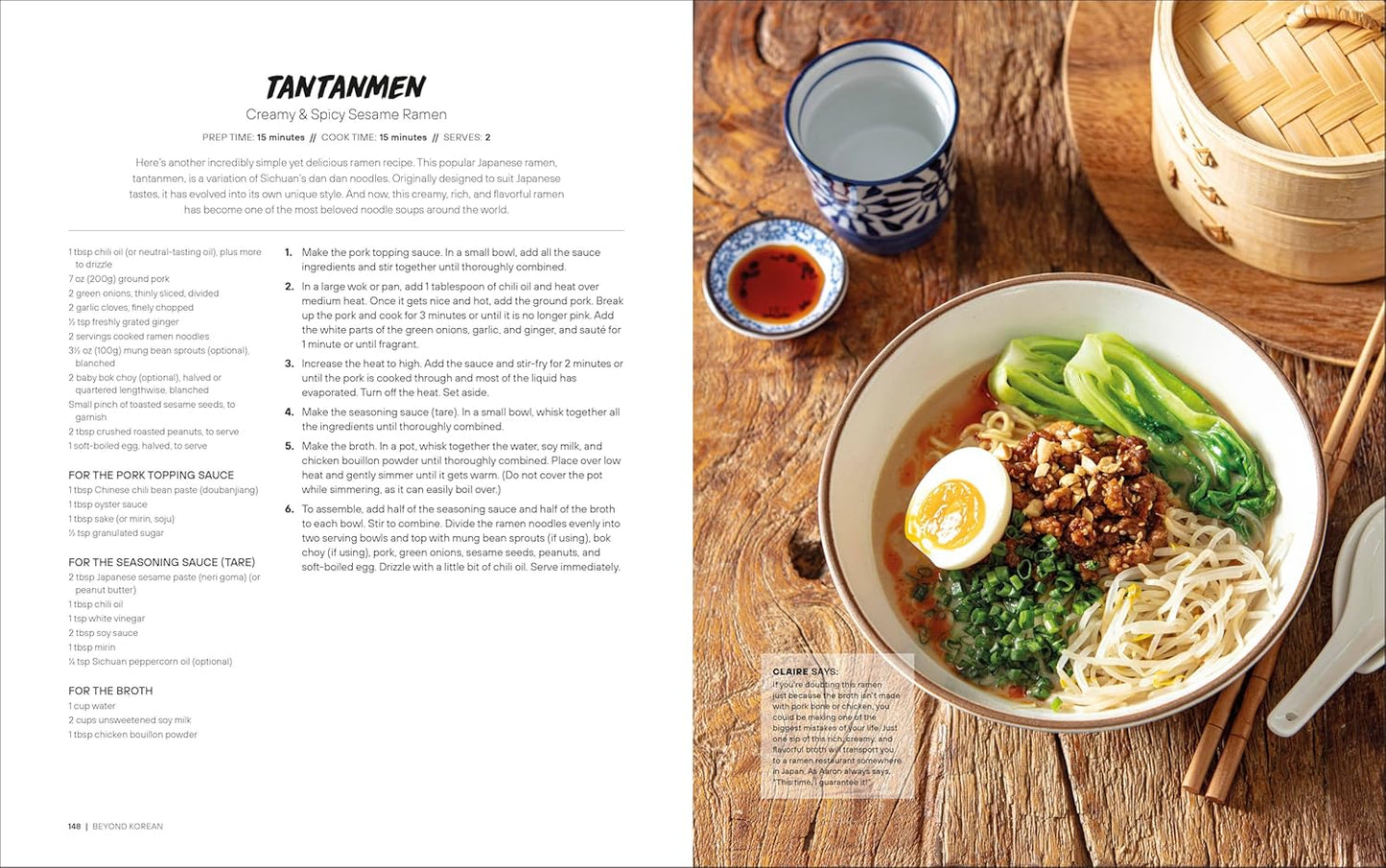 Beyond Korean: Easy Recipes for Korean, Japanese, and Chinese Favorites (Hardback)