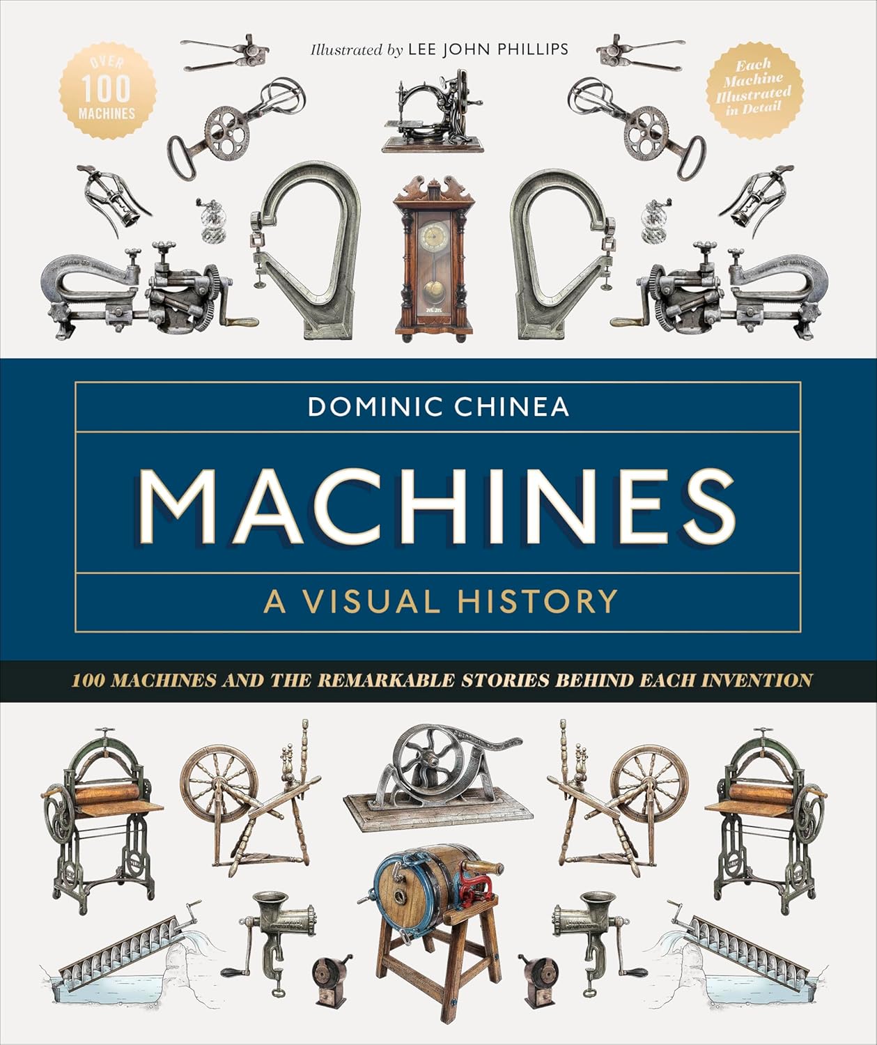 Machines A Visual History: 100 Machines and the Remarkable Stories Behind Each Invention (Hardback)