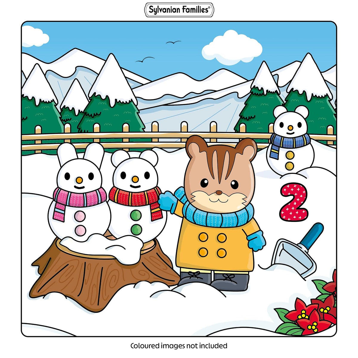 Sylvanian Families Cosy Christmas: Adorable Advent Calendar Colouring - Sylvanian Families