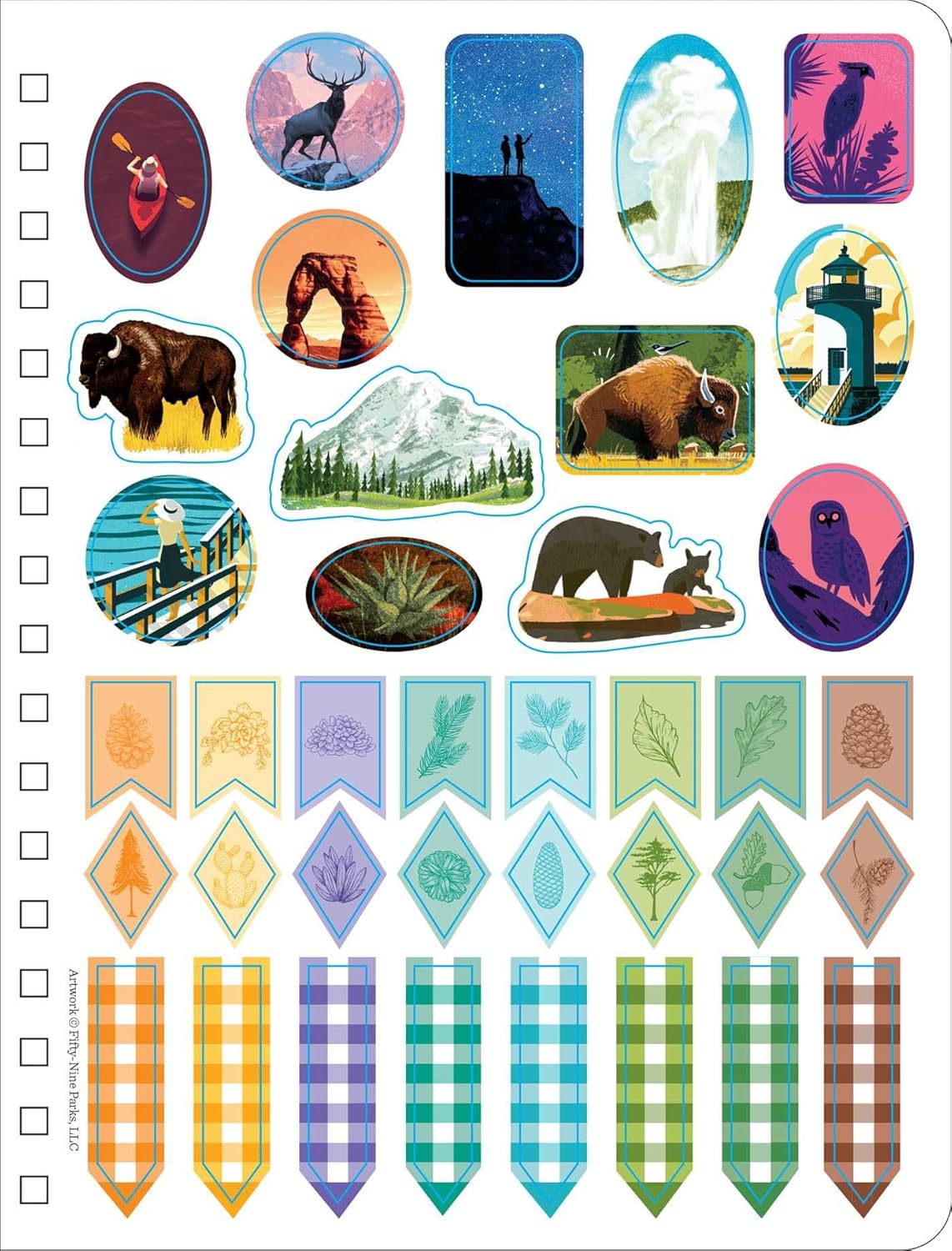 The Art of the National Parks Undated Planner (Spiral-bound)