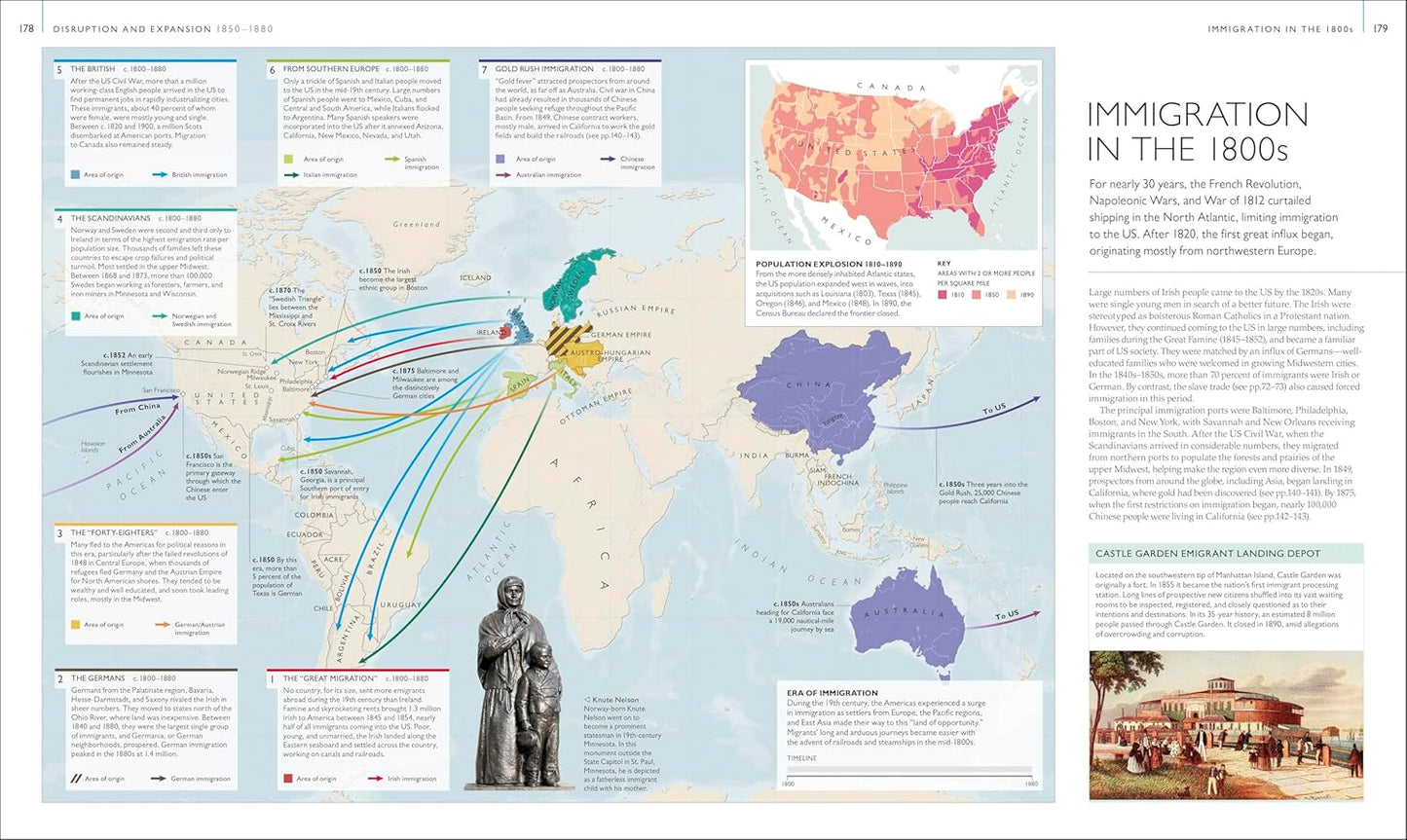 History of North America Map by Map - DK History Map by Map (Hardback)