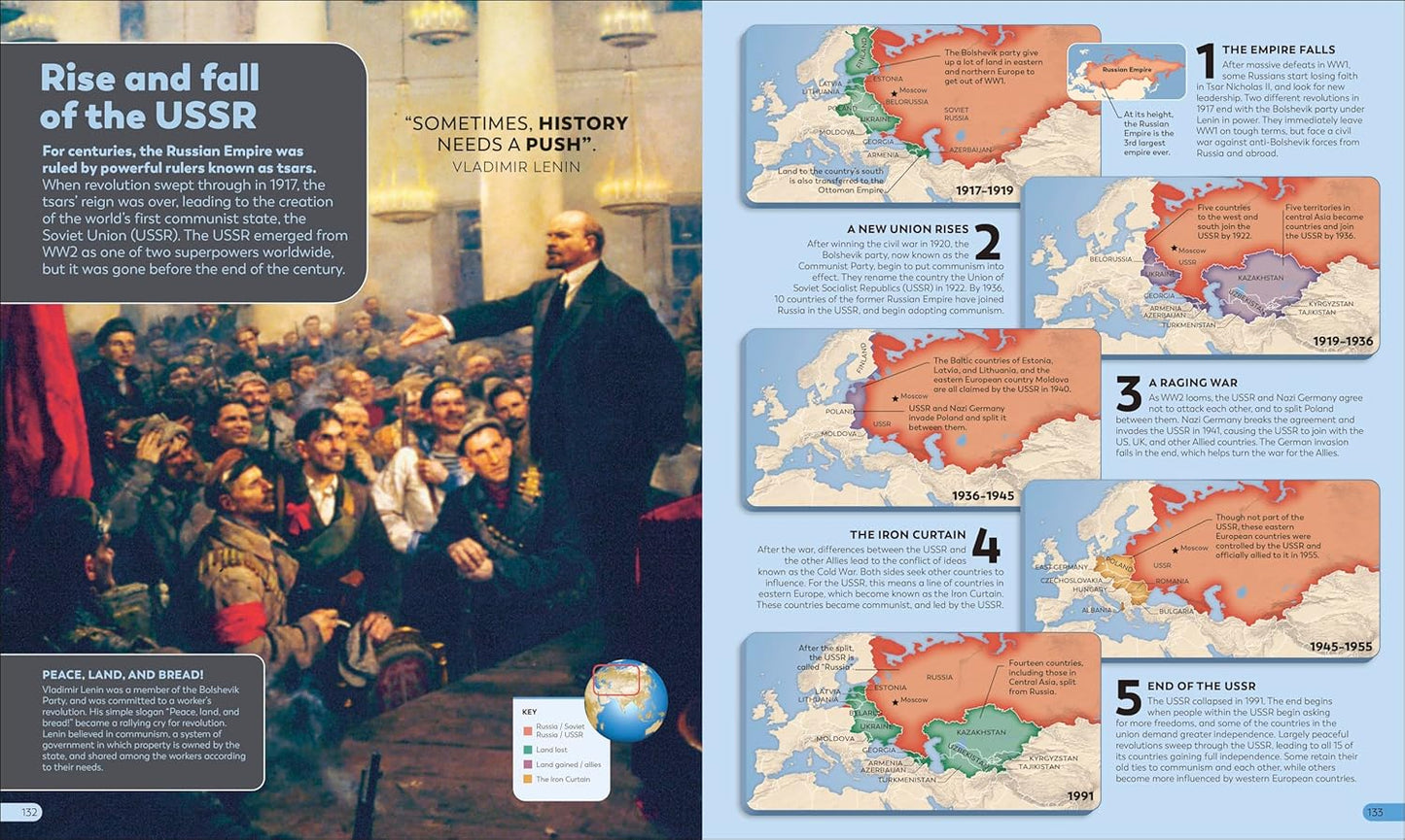 History as it Happened: A Map-by-Map Guide (Hardback)