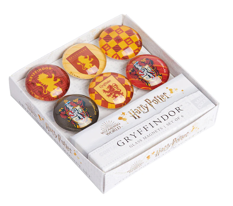 Harry Potter: Gryffindor Glass Magnet Set (Set of 6)