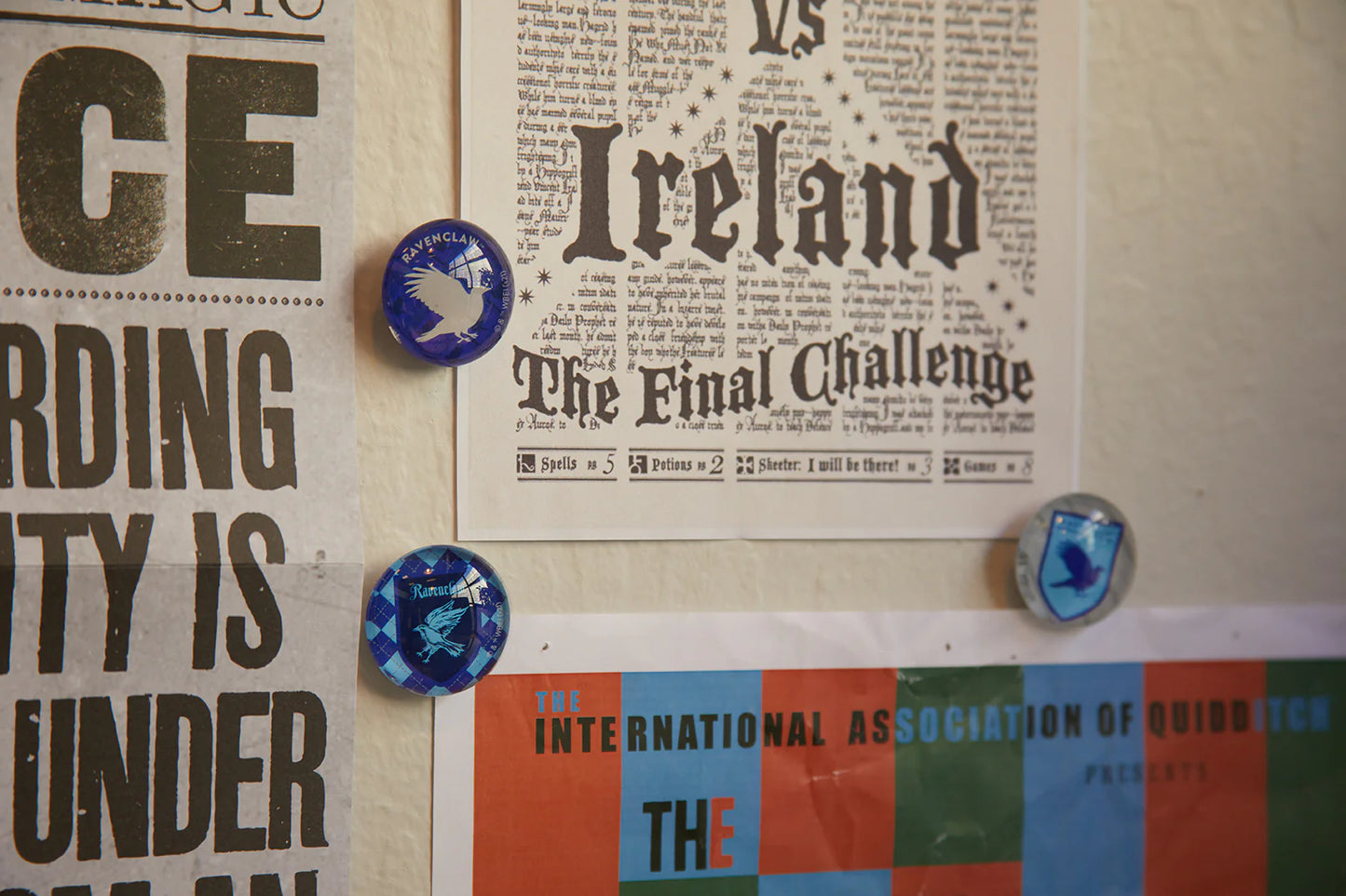 Harry Potter: Ravenclaw Glass Magnet Set (Set of 6)