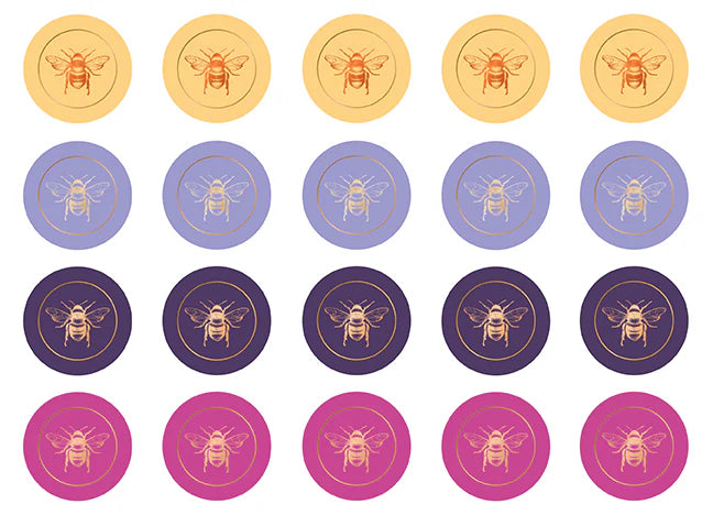 Honeybee Card Portfolio Set (Set of 20 Cards)