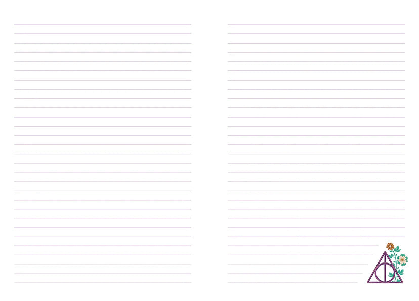 Harry Potter: Deathly Hallows Embroidered Journal