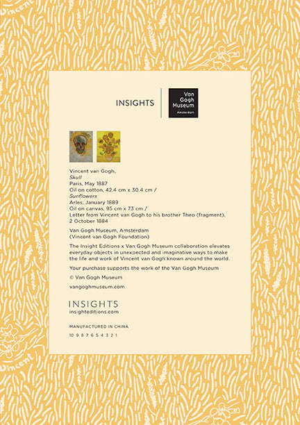 Van Gogh Skulls and Flowers Notebook Collection and Pouch Set