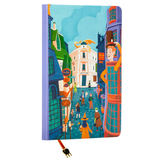 Harry Potter: Exploring Diagon Alley Journal with Ribbon Charm