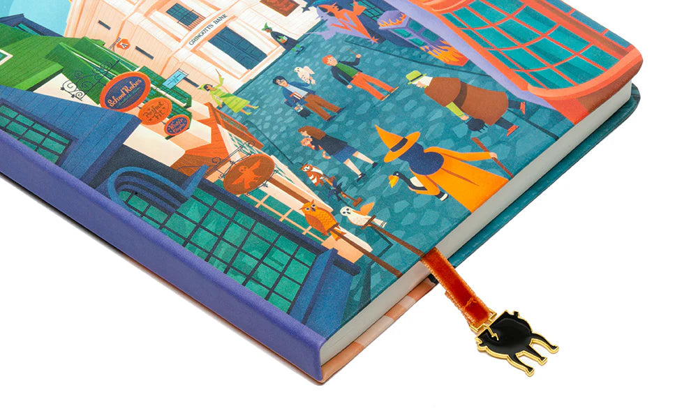 Harry Potter: Exploring Diagon Alley Journal with Ribbon Charm