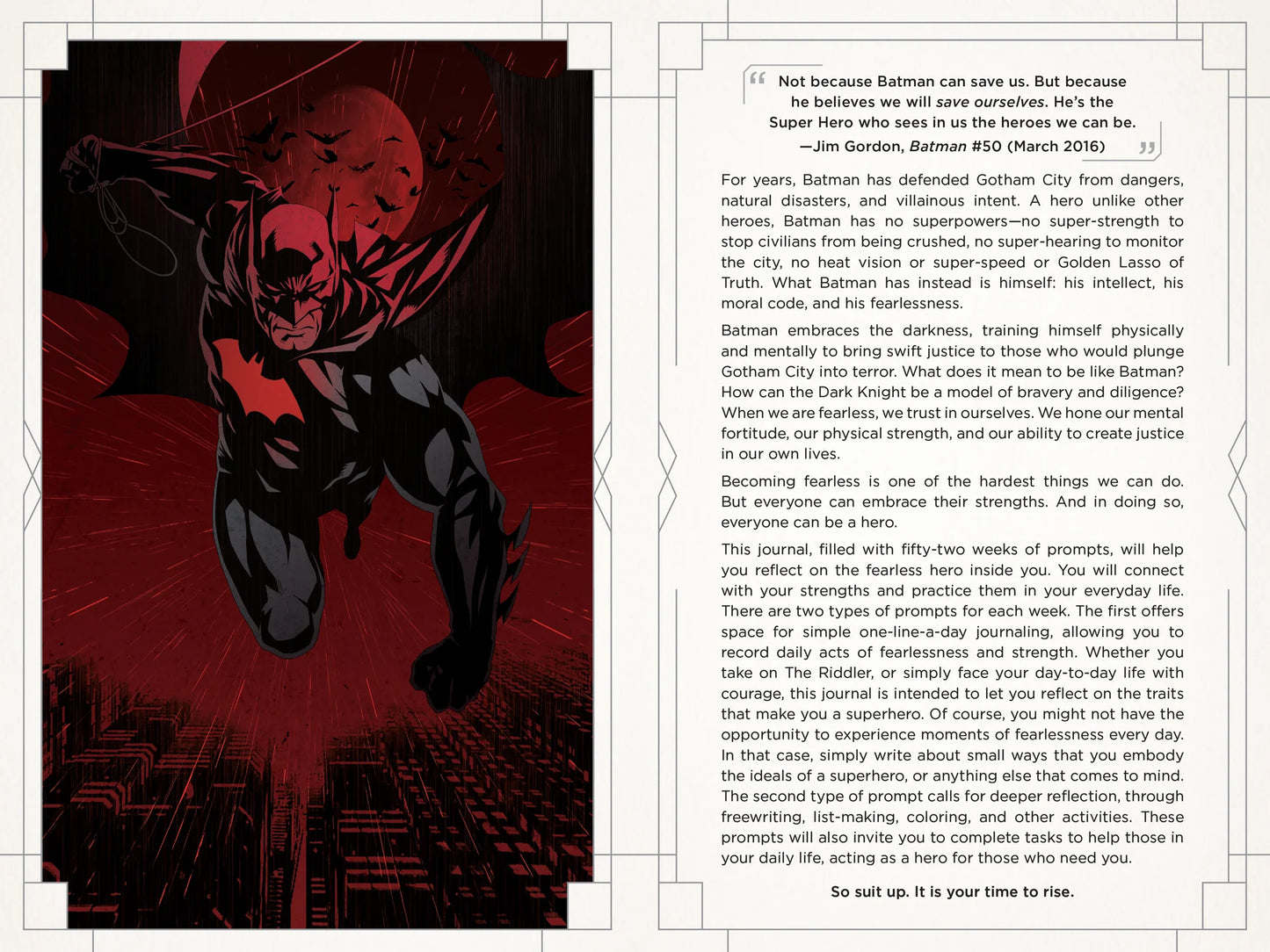 Batman: Fearless The Official Guided Journal for Embracing Your Inner Superhero