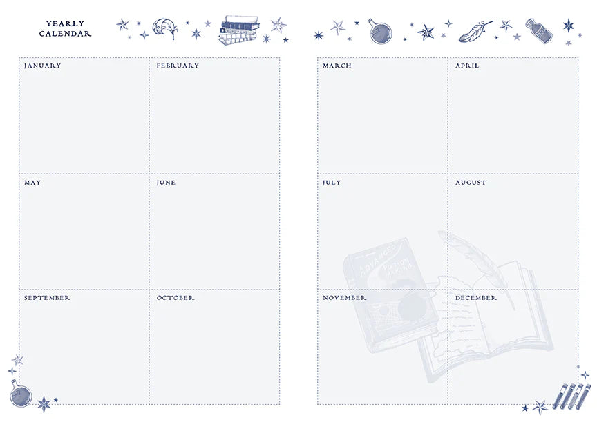 Harry Potter: Spell and Potions Planner Notebook Collection (Set of 3)