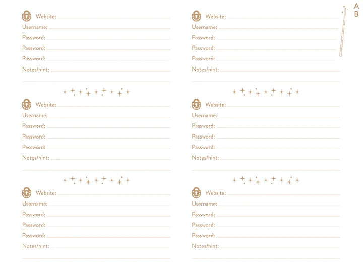 Harry Potter: Alohomora Password Book