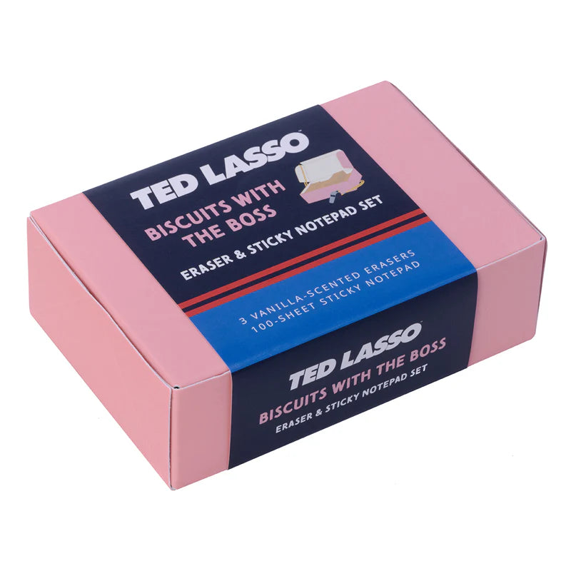 Ted Lasso: Biscuits with the Boss Scented Eraser & Sticky Notepad Set