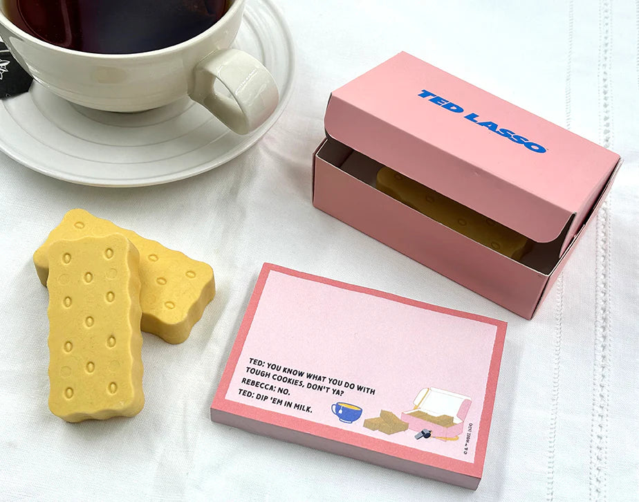 Ted Lasso: Biscuits with the Boss Scented Eraser & Sticky Notepad Set