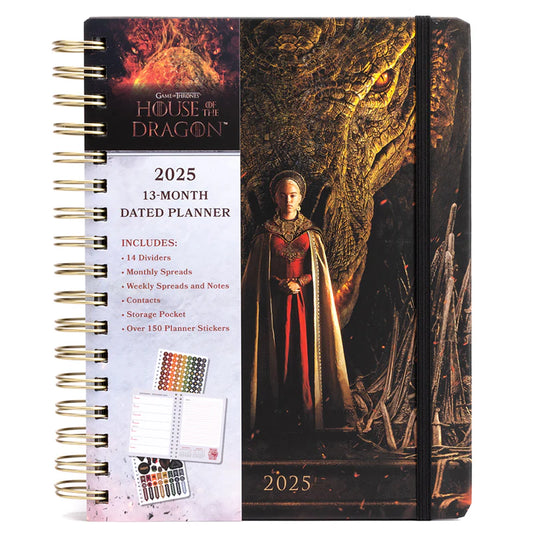 2025 House of the Dragon 13-Month Weekly Planner (Hardcover)