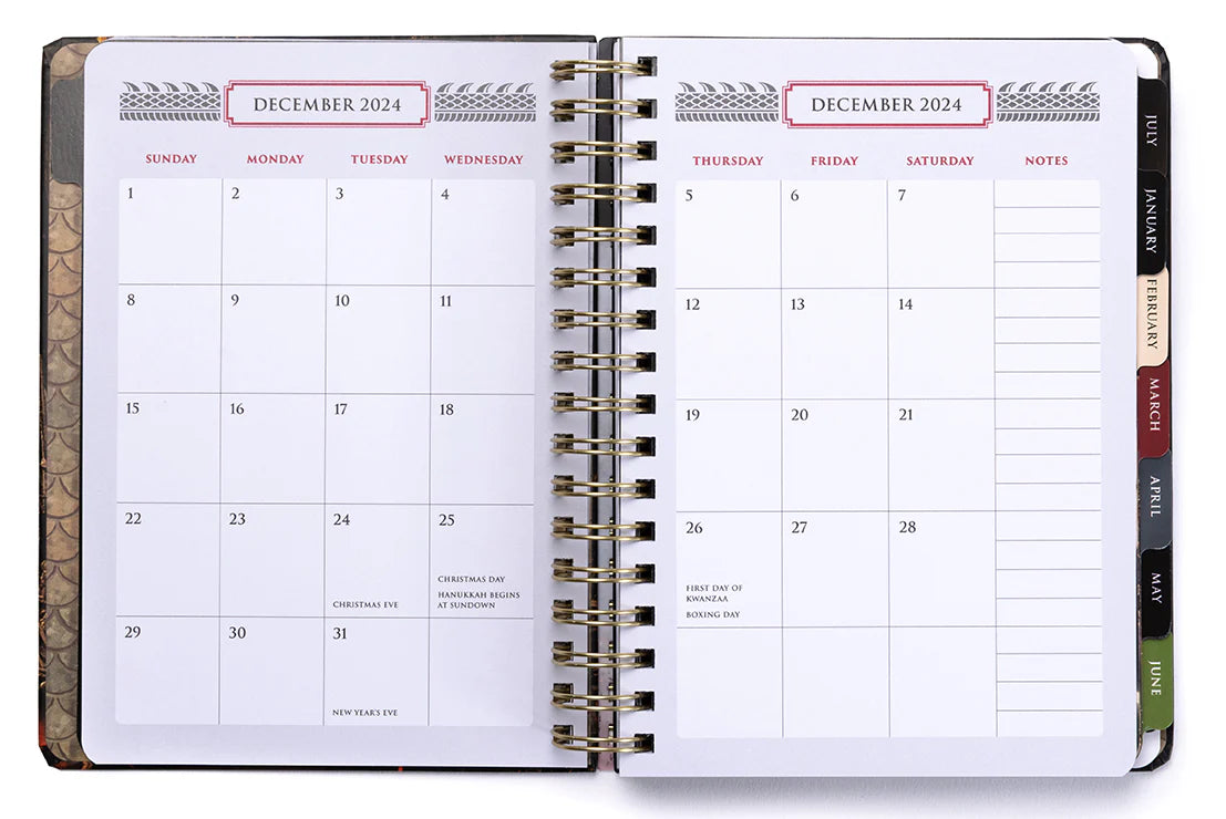 2025 House of the Dragon 13-Month Weekly Planner (Hardcover)