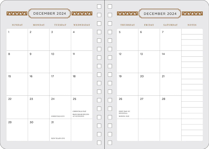 2025 Dune: Part 2 13-Month Weekly Planner