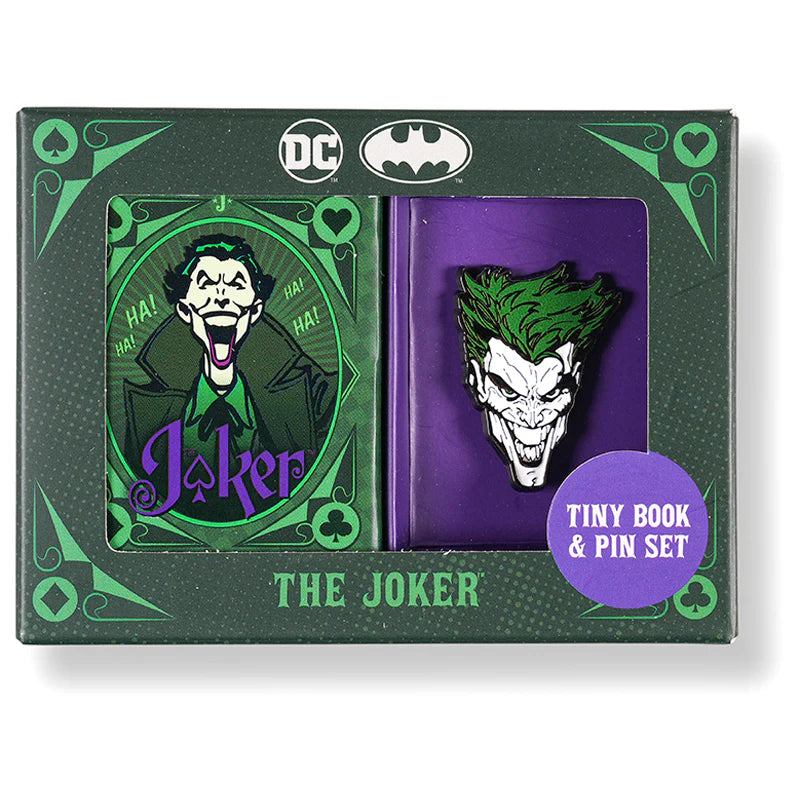 DC Comics: The Joker Tiny Book and Pin Set