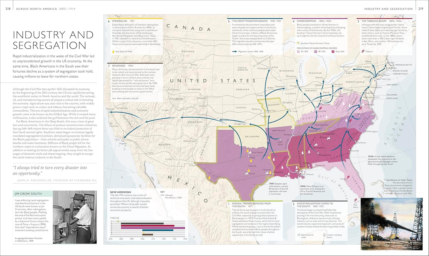 History of North America Map by Map - DK History Map by Map (Hardback)