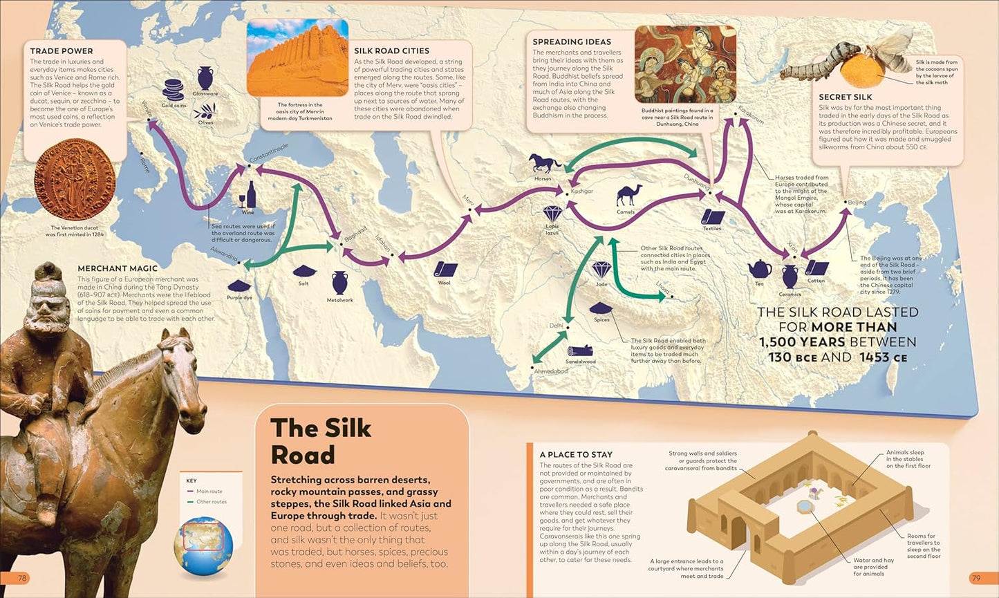 History as it Happened: A Map-by-Map Guide (Hardback)
