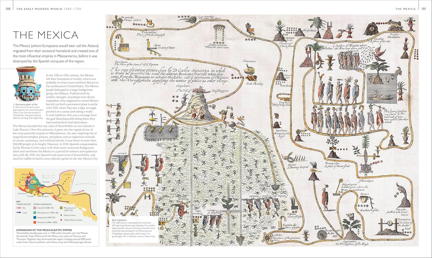 Exploration Map by Map: From Migrations and Encounters to Voyages and Discoveries - DK History Map by Map (Hardback)
