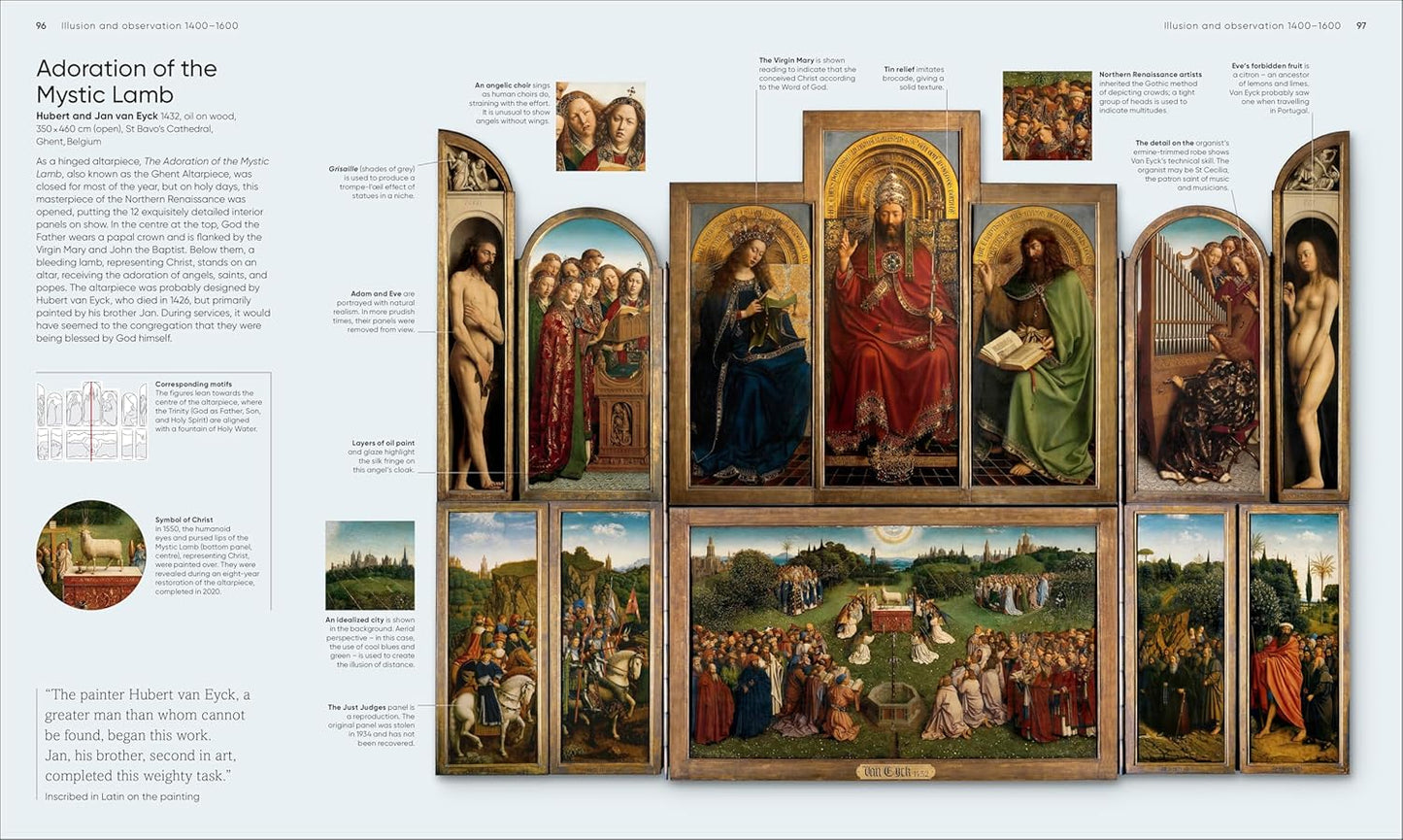 Art, Annotated: Your Expert Guide to 500 of the World's Greatest Works of Art - DK Annotated (Hardback)