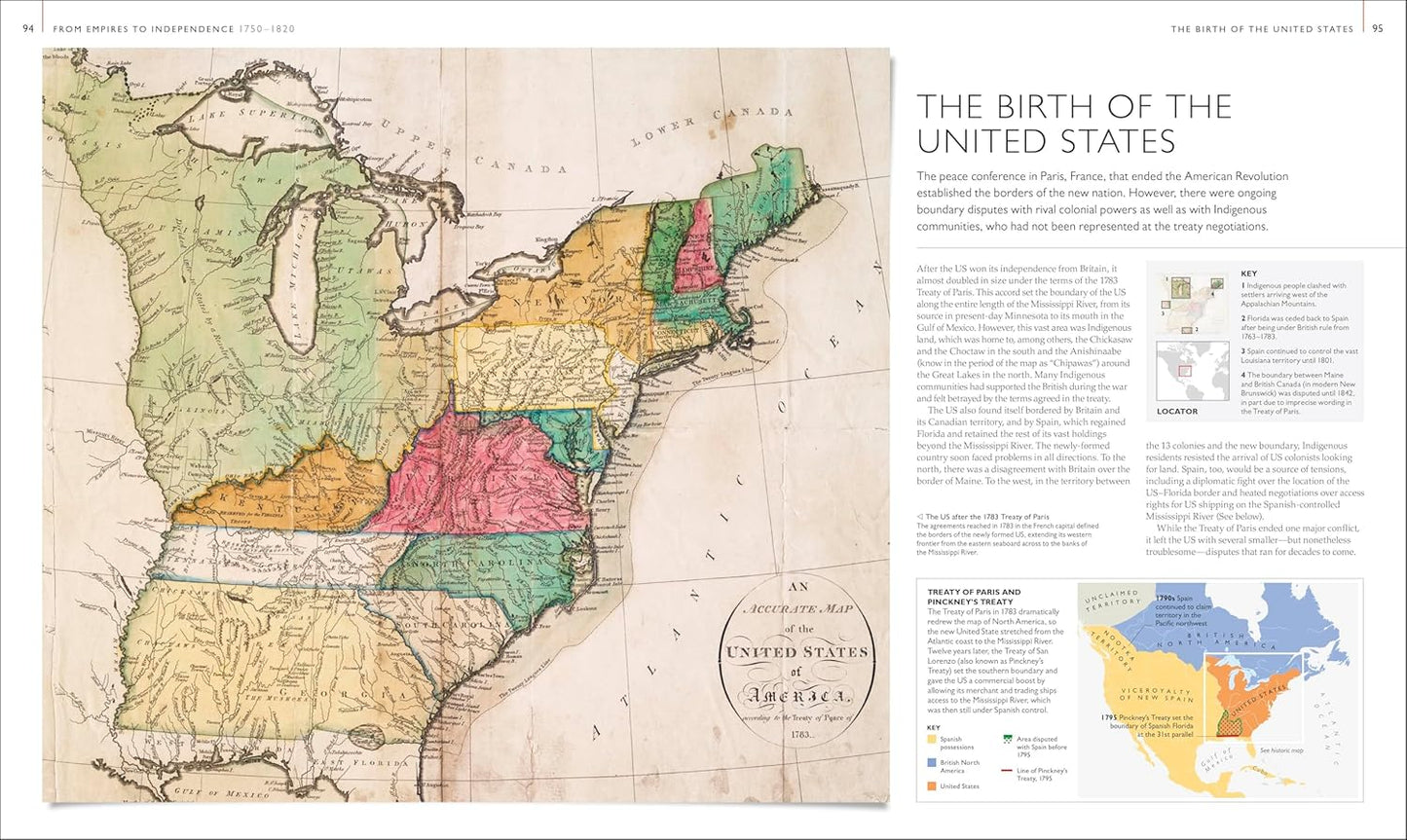 History of North America Map by Map - DK History Map by Map (Hardback)