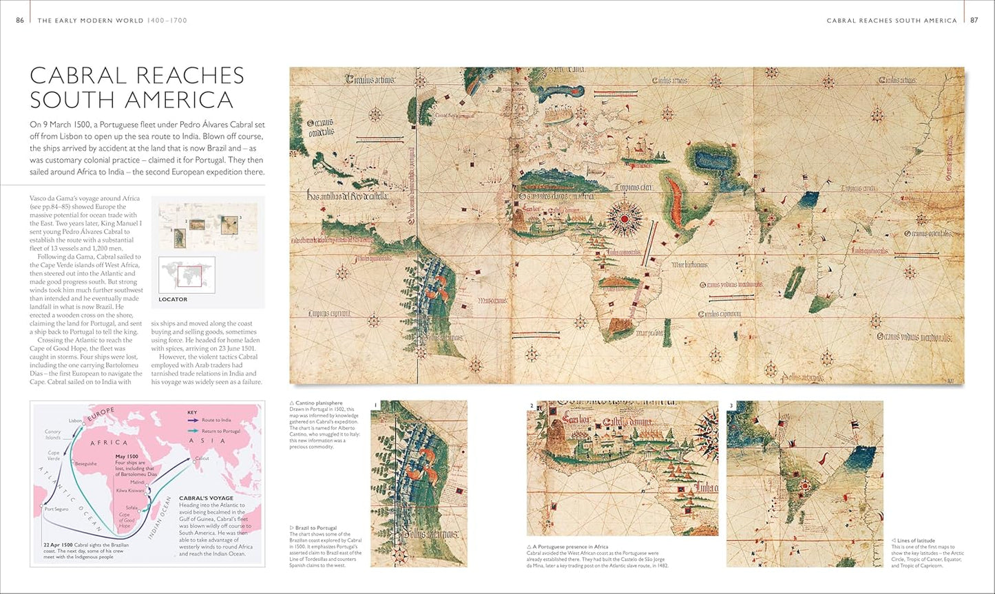 Exploration Map by Map: From Migrations and Encounters to Voyages and Discoveries - DK History Map by Map (Hardback)