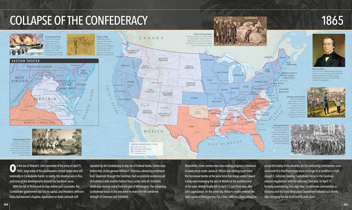 The American Civil War: A Visual History - DK Definitive Visual Histories (Hardback)