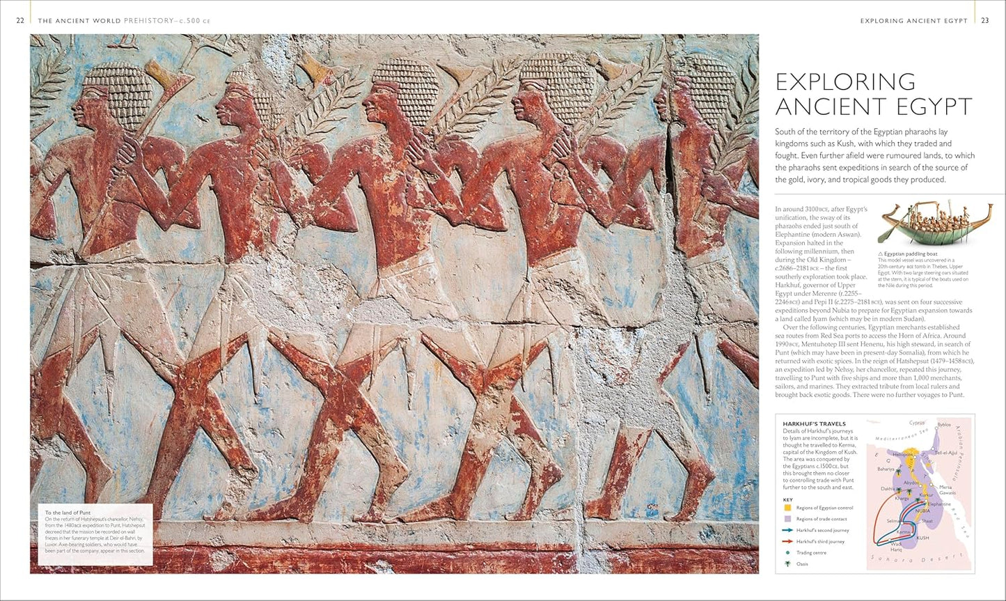 Exploration Map by Map: From Migrations and Encounters to Voyages and Discoveries - DK History Map by Map (Hardback)