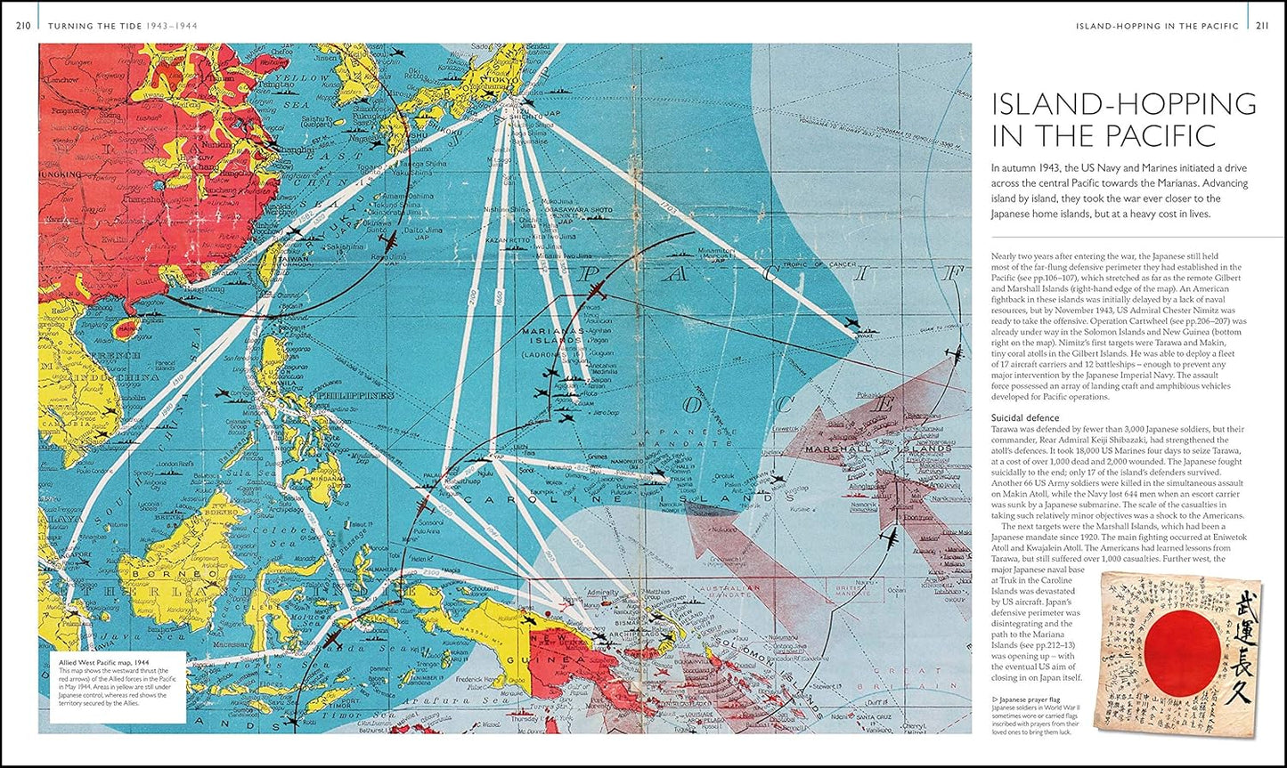 World War II Map by Map - DK History Map by Map (Hardback)