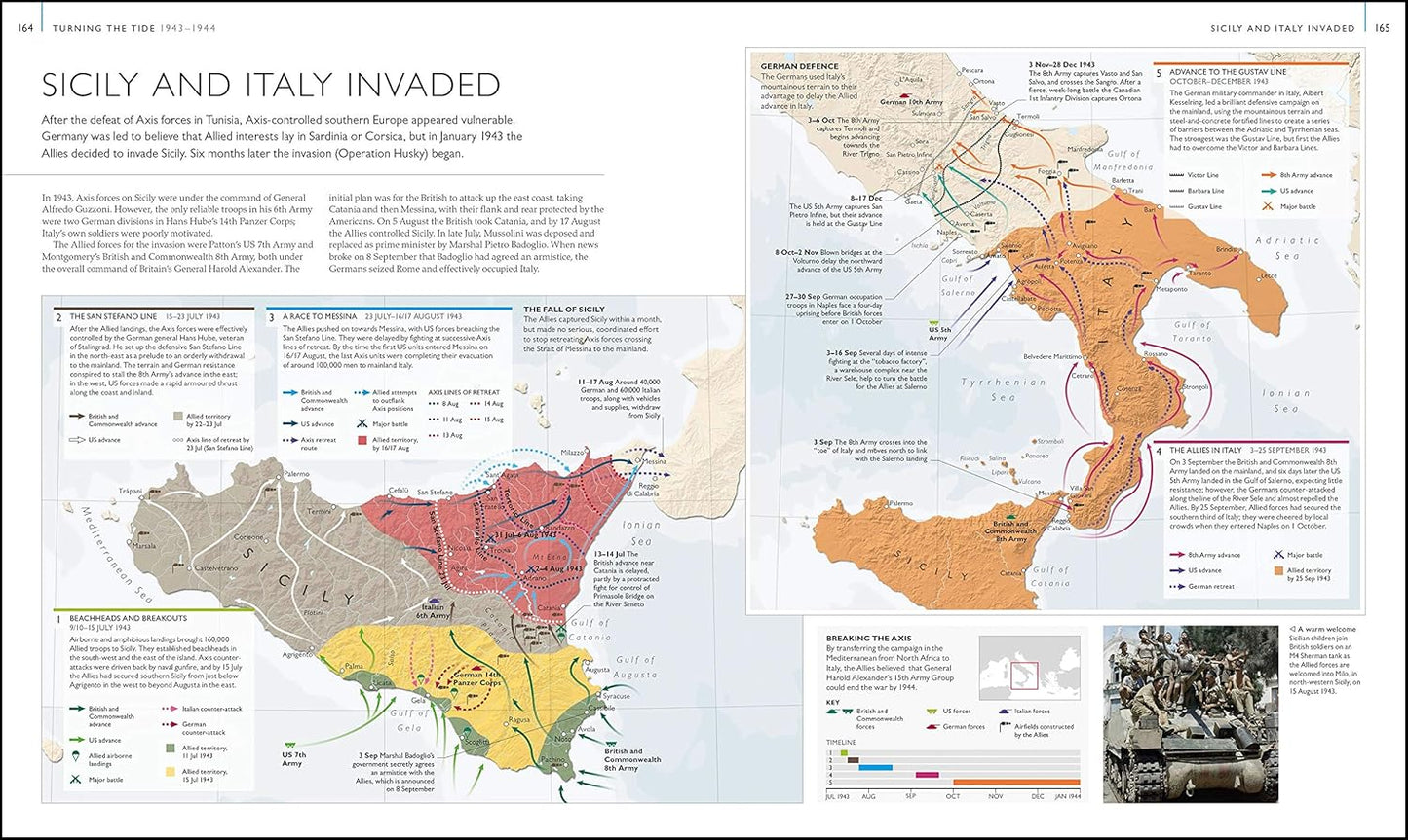 World War II Map by Map - DK History Map by Map (Hardback)