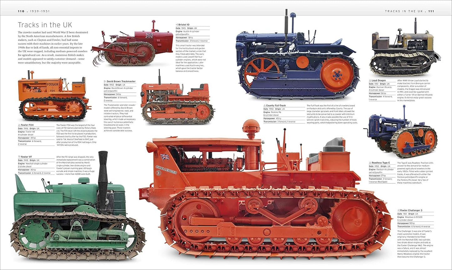 The Tractor Book: The Definitive Visual History - DK Definitive Transport Guides (Hardback)