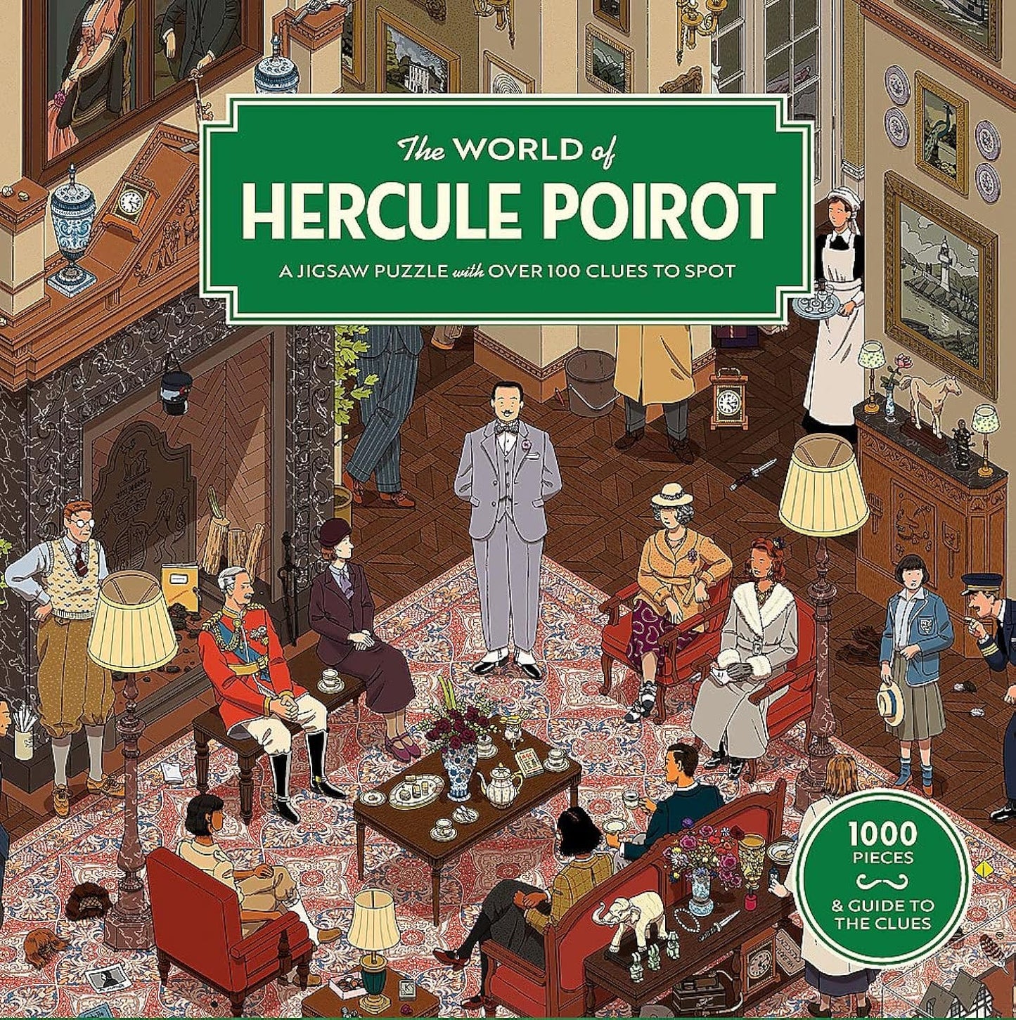 The World of Hercule Poirot 1000 Piece Jigsaw Puzzle (Jigsaw)