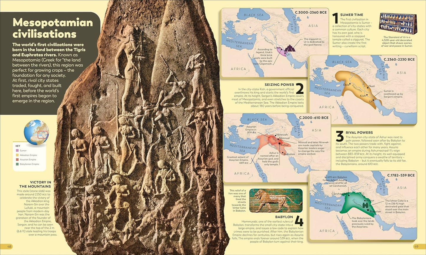 History as it Happened: A Map-by-Map Guide (Hardback)