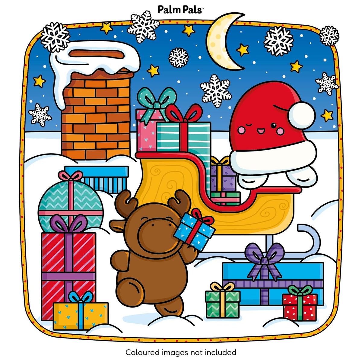 Palm Pals Festive Friends: An Advent Calendar Colouring Book - Palm Pals