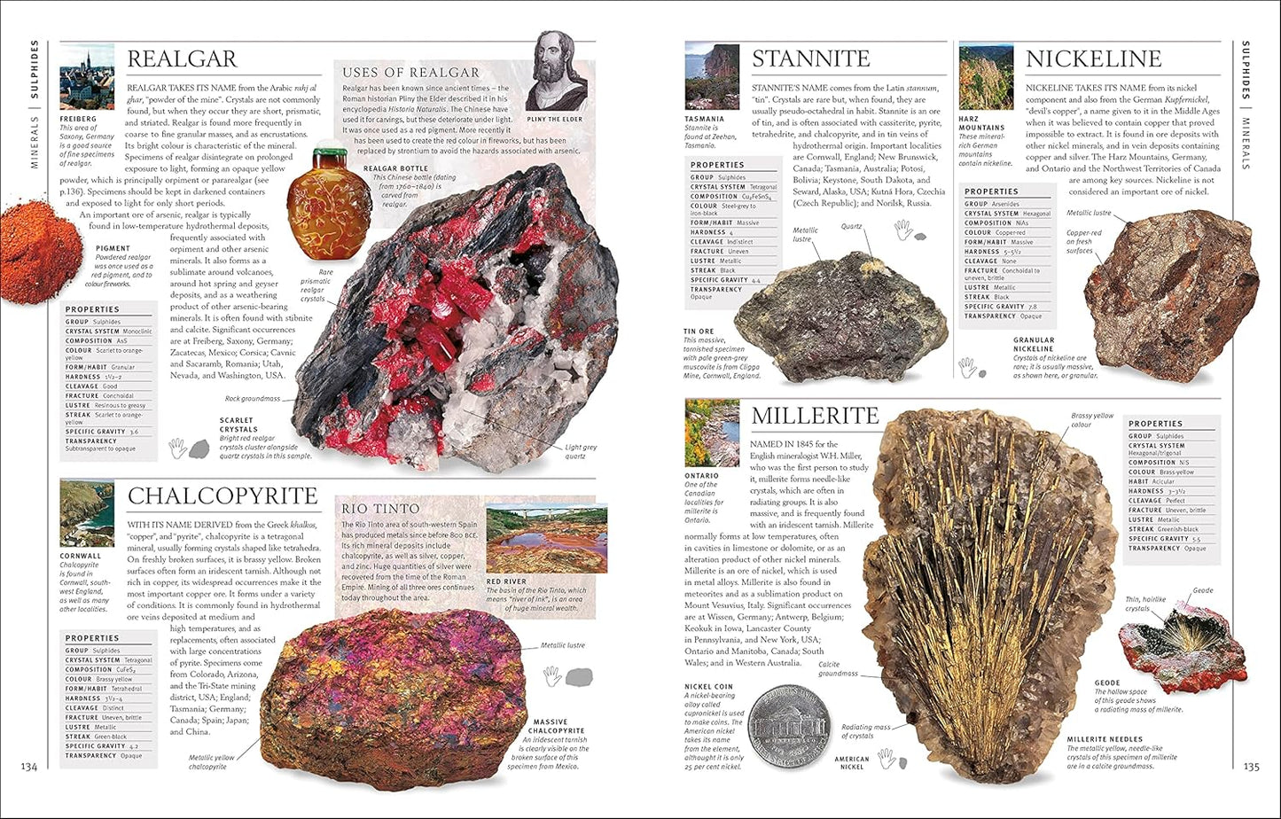 Rocks & Minerals: The Definitive Visual Guide (Paperback)