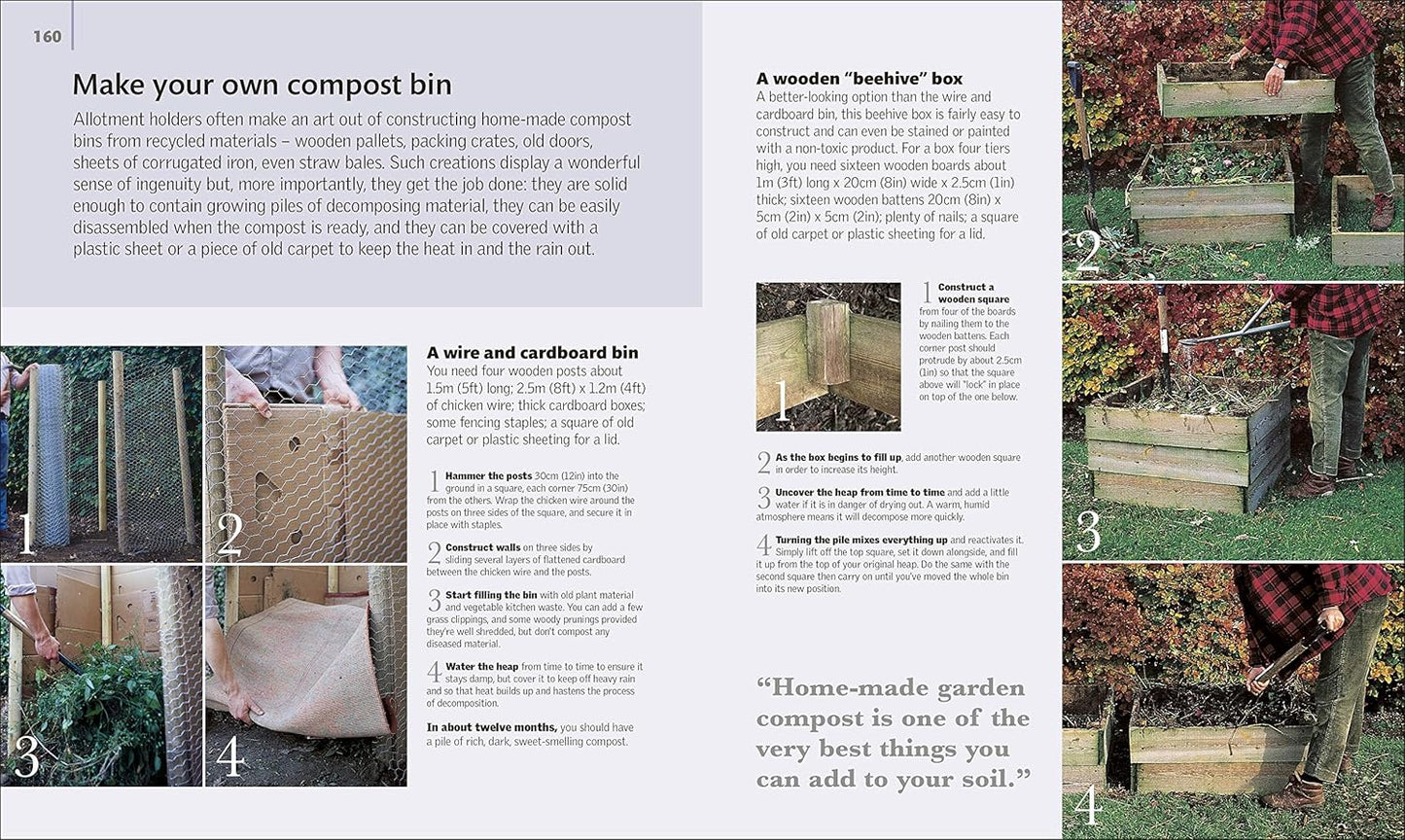 Allotment Month By Month: Grow your Own Fruit and Vegetables, Know What to do When (Hardback)