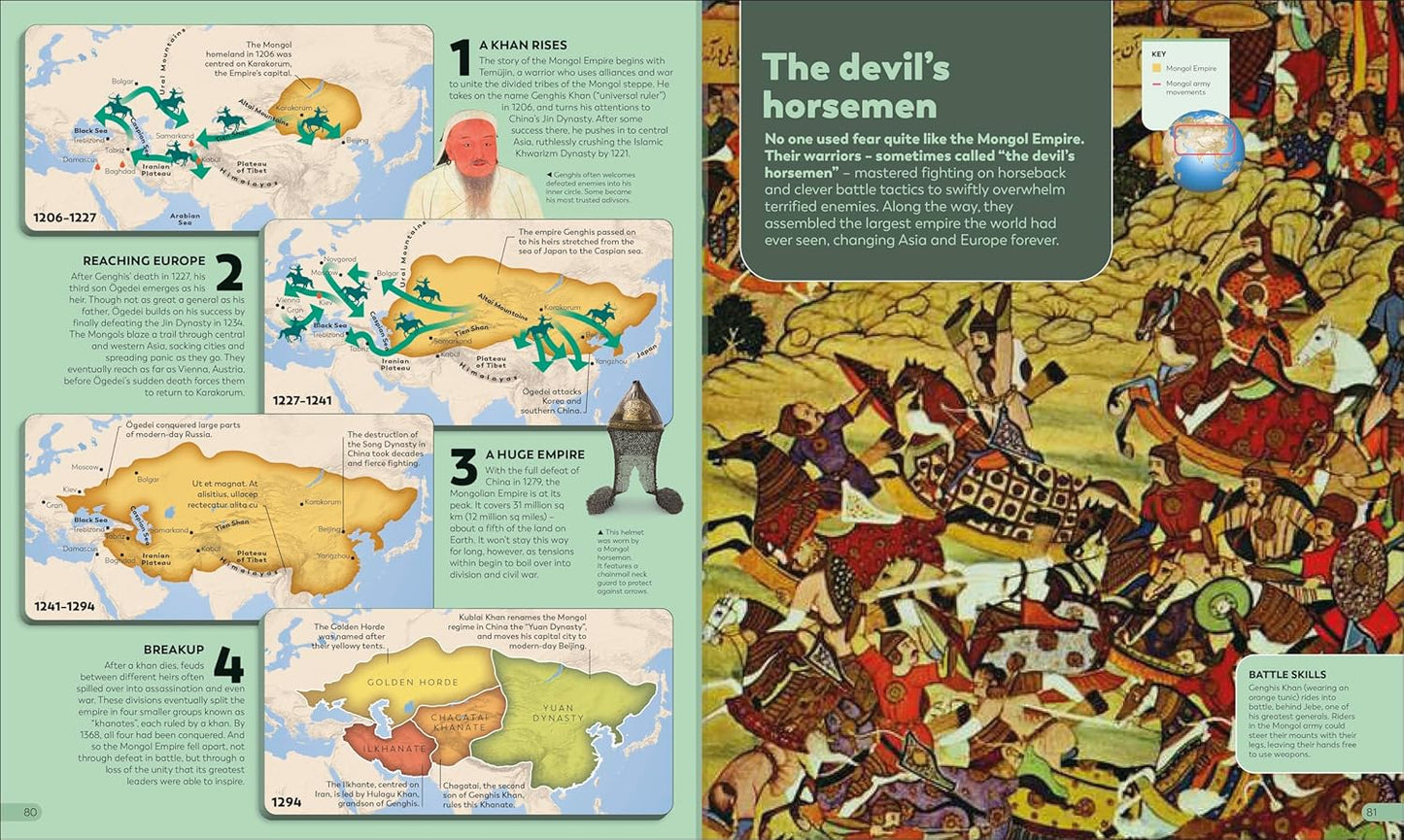History as it Happened: A Map-by-Map Guide (Hardback)