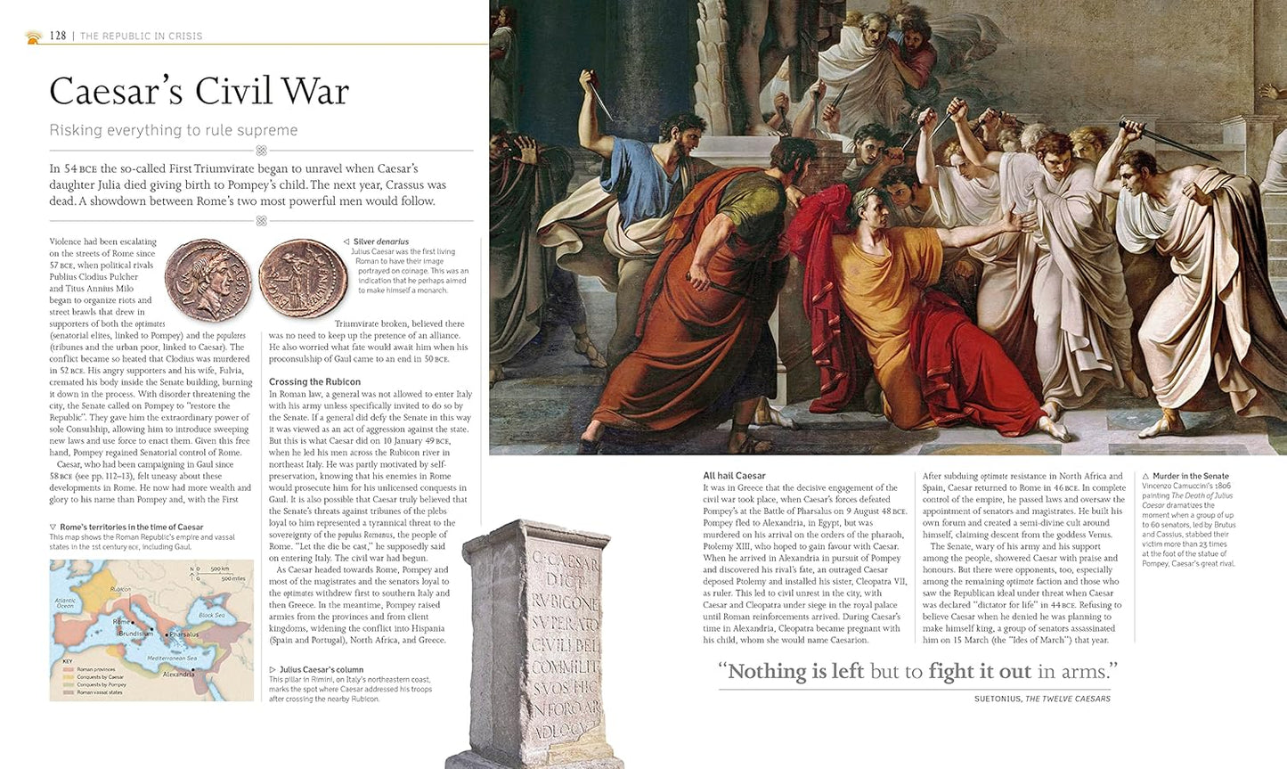 Ancient Rome: The Definitive Visual History - DK Classic History (Hardback)