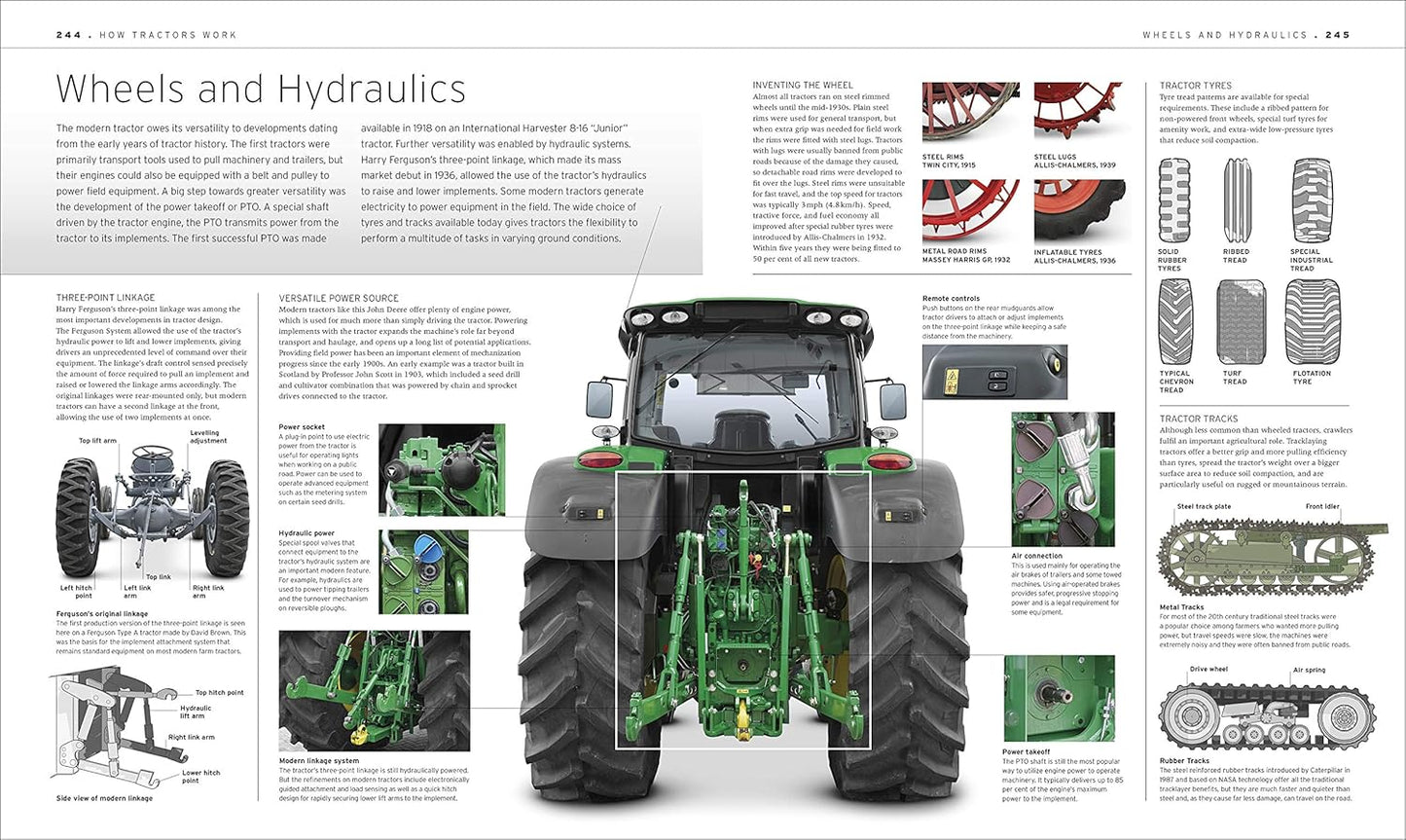 The Tractor Book: The Definitive Visual History - DK Definitive Transport Guides (Hardback)