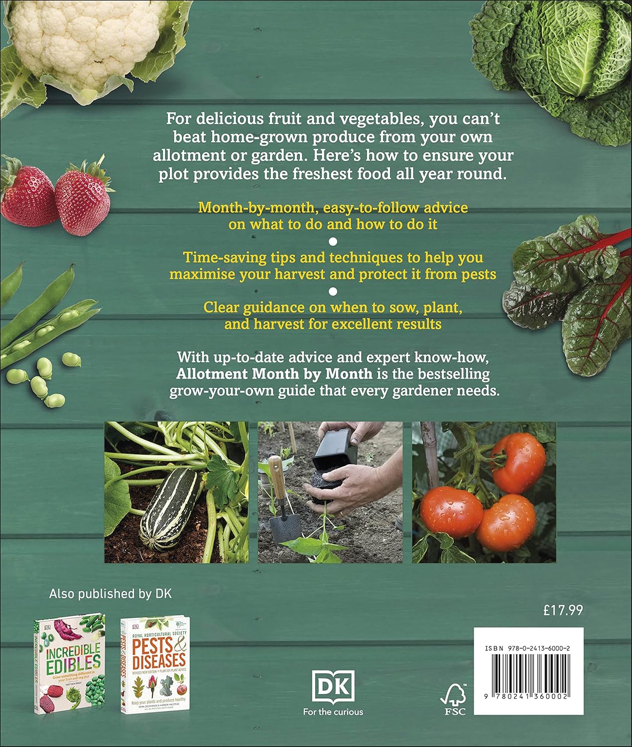 Allotment Month By Month: Grow your Own Fruit and Vegetables, Know What to do When (Hardback)
