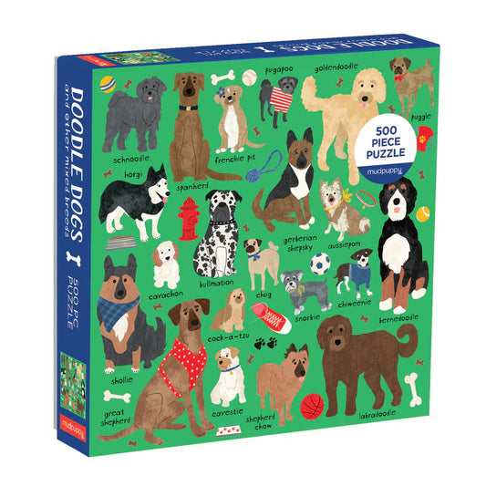 Doodle Dog And Other Mixed Breeds 500 Piece Family Puzzle (Jigsaw Products)