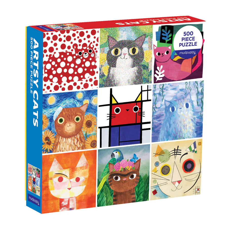 Artsy Cats 500 Piece Family Puzzle (Jigsaw Products)