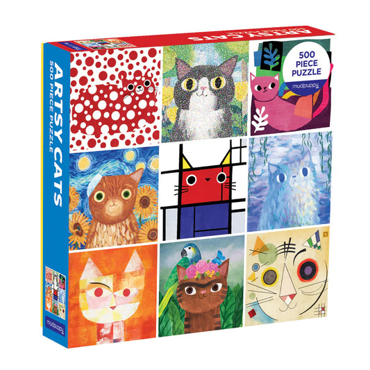 Artsy Cats 500 Piece Family Puzzle (Jigsaw Products)